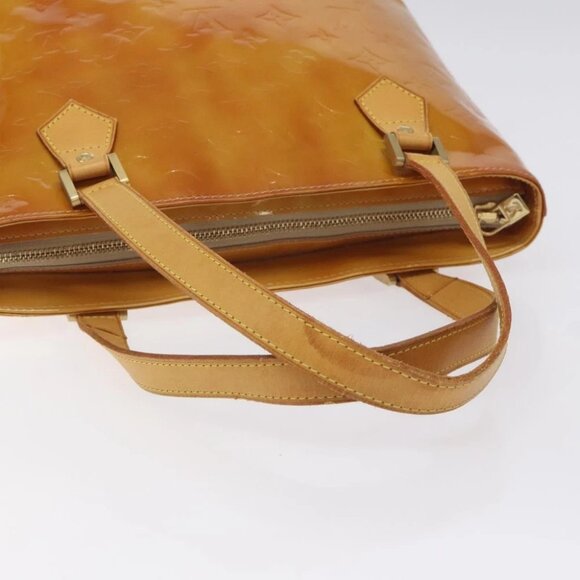 LOUIS VUITTON Monogram Vernis Houston Hand Bag Beige - Picture 5 of 14